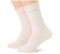 Basicsocken HUGO UNDERWEAR "2P RS LETTUCE CC W", Damen, Gr. 39-42, rosa (light, pastel pink 688), Baumwollmischung, normal, Socken, Bund leicht gekräuselt (45145748-39) light, pastel pink 688