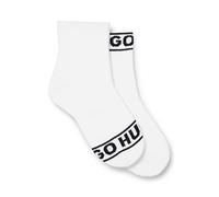 HUGO Damen 2p Sh Logo Cc W Damensocken, White100, 39-42 EU