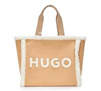 HUGO Damen Becky Teddy Tote Bag Tragetasche, Buttercreme