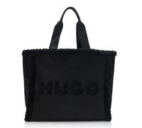 HUGO Damen Becky Teddy Tote Bag Tragetasche, Schwarze Jade