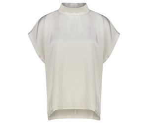 HUGO Damen Blusentop aus Satin CANELI-1, offwhite, Gr. 42