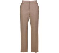 HUGO Damen Businesshose mit Bügelfalten HENORE Relaxed Fit, braun, Gr. 36