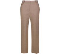 HUGO Damen Businesshose mit Bügelfalten HENORE Relaxed Fit, braun, Gr. 38