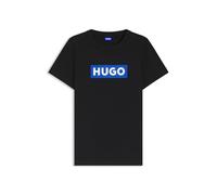 HUGO Sweatshirt Classic Crew_B Damen Schwarz M 100% Baumwolle Rundhals mit Frontprint
