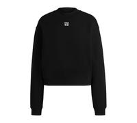 HUGO Relaxed-Fit Sweatshirt aus Baumwoll-Terry mit Stack-Logo-Stickerei - Style Daxandria, 50527463 Schwarz XL