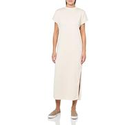 Hugo Damen Happy Logo Short Sleeve Midi Dress Lässiges Kleid, Soft Cream, Mittel