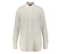 HUGO Damen Hemdbluse Oversized Fit, weiss, Gr. 42