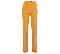 HUGO Damen Hinovi Regular-Fit Hose aus Stretch-Gewebe im Boot-Cut-Stil Orange 34