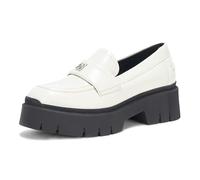 HUGO Damen Kris Chunky Platform Leather Loafer Slipper, natürliches weiß, 37 EU