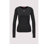 HUGO Damen Longsleeve aus Polyamid S Black