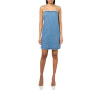 HUGO Damen-Minikleid aus Denim mit verstellbaren Trägern, Indigo/Mandala-Traum, Groß