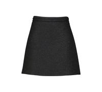 HUGO Minirock aus glitzerndem Bouclé mit Ketten-Tape - Style Rafransi, 50555908 Schwarz 40