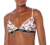 HUGO Damen Modern Cotton Stretch Triangle Bra BH, pink floral, X-Large