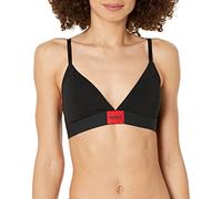 HUGO Damen Modern Cotton Stretch Triangle Bra BH, Undurchsichtige, Schwarzer Teer, Medium