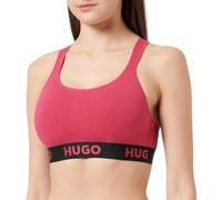 HUGO Damen Padded Sporty Logo Bralette, Medium Pink663, M EU