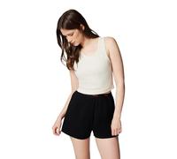 Hugo Pyjama-Shorts HUGO ID SHORTS - Relaxed Fit, Baumwoll-Mix, Logo-Elastikbund, Damen M, Schwarz