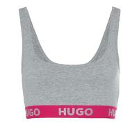 Hugo Damen Sporty Logo Bralette, Medium Grey34, XL