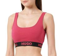 HUGO Damen Sporty Logo Bralette, Medium Pink663, M EU