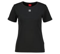 HUGO Damen T-Shirt DELORIS Regular Fit, schwarz, Gr. XL
