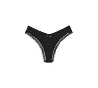 HUGO String aus elastischer Mikrofaser mit Spitzenbesatz - Style THONG UNIQUE, 50545732 Schwarz XL