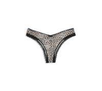 String HUGO UNDERWEAR, Damen, Gr. L, bunt (open miscellaneous 973), Microfaser, Obermaterial: 79% Polyamid, 21% Elasthan, körpernah, Unterhosen String, elegante Spitzenbesätze, Logo-Schleife, mittlere