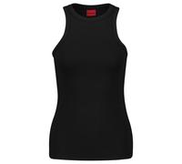 Hugo Tanktop The Plain – Slim-Fit elastischer Baumwoll-Mix – Schwarz S Damen