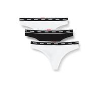 HUGO Damen Triplet Thong Design String, Open White123, L EU