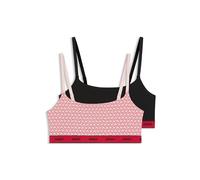Hugo Bralette TWIN BRALETTE DESIGN Damen Gr. S Open Pink 95% Baumw., 5% Elasthan ohne Polsterung