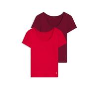 T-Shirt HUGO UNDERWEAR, Damen, Gr. S, rot (open rot 644), Jersey, Obermaterial: 95% Baumwolle, 5% Elasthan, Basic, regular fit, Rundhals, Shirts T-Shirt, regular fit, Rundhals (72225605-S) open rot 64