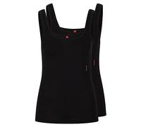HUGO Damen Twin Vest Top, Black1, XXL EU