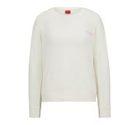 HUGO Damen Unite_ls-Shirt Pyjama Longsleeve, Open White110, 3XL EU