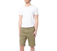 Shorts HUGO BLUE "Dante", Herren, Gr. 34, N-Gr, open grün345, Web, Obermaterial: 98% Baumwolle, 2% Elasthan, unifarben, relaxed fit knieumspielend, Hosen Shorts, mit Flag-Label (96703760-34) open grün