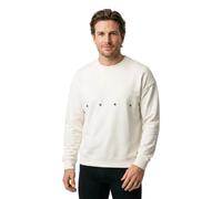 Hugo Sweatshirt Darislong Natural, Baumwolle, Oversize, Rücken-Print, Logo-Stickerei, XXL