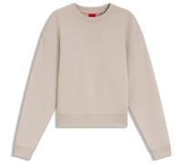 HUGO Sweatshirt aus Baumwolle mit Resort Logo-Schriftzug - Style Daxandria_1, 50566693 Hellbeige XS