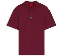 HUGO Poloshirt aus Interlock-Baumwolle mit Stack-Logo - Style Deabono_D, 50517638 Dunkelrot M