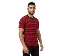HUGO Relaxed-Fit T-Shirt aus Baumwoll-Jersey mit Streifen-Muster - Style Demptee, 50563797 Schwarz / Rot M