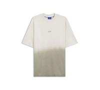 HUGO Dip-dyed T-Shirt aus Baumwoll-Jersey mit Logo - Style Nalono_F, 50560732 Beige XS