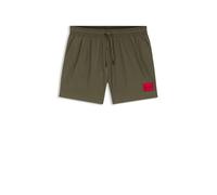Badeshorts HUGO UNDERWEAR "DOMINICA", Herren, Gr. L (52), N-Gr, grün, Web, Obermaterial: 100% Polyacryl, Badehosen Badeshorts (11721855-L) grün