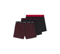 Webboxer HUGO UNDERWEAR "WOVEN BOXER TR", Herren, Gr. XL (54), open miscellaneous 962, Single Jersey, Obermaterial: 100% Baumwolle, körpernah, Unterhosen, Webboxer mit HUGO Schriftzug (41434518-XL) op