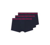 HUGO Herren Trunk Triplet Planet Dreierpack Boxershorts aus Stretch-Baumwolle mit Logo-Bund Dunkelblau S