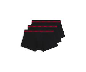HUGO Dreierpack Boxershorts aus Stretch-Baumwolle mit Logo-Bund - Style TRUNK TRIPLET PLANET, 50492375 Schwarz XS