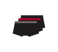 HUGO Dreierpack Boxershorts aus Stretch-Baumwolle - Style TRUNK TRIPLET PACK, 50532611 Schwarz S