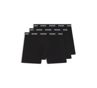 HUGO Dreierpack eng anliegende Boxershorts aus Stretch-Baumwolle - Style BOXERBR TRIPLET PACK, 50492348 Schwarz XXL
