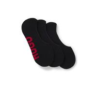HUGO Dreierpack Füßlinge mit großen Logos - Style 3P SL LOGO CC, 50541589 Schwarz 39-40