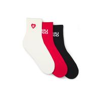 HUGO Dreierpack kurze Socken mit Logo-Details - Style 3P SH HEART CC W, 50570082 Gemustert 39-42