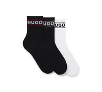 Freizeitsocken HUGO UNDERWEAR "3P QSRIB SPORTY CC W", Damen, Gr. 39-42, bunt (open miscellaneous 960), Baumwollmischung, unifarben, elastisch, Socken Freizeitsocken, mit kontrastfarbenem Logodetail (8