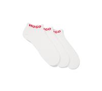 HUGO Dreierpack Sneakers-Socken mit Logo-Bündchen - Style 3P AS UNI CC W, 50516407 Weiß 36-42