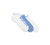 HUGO Dreierpack Sneakers-Socken mit Logos - Style 3P AS LOGO CC, 50544506 Weiß / Blau 39-42