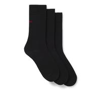 HUGO Mittelhohe Socken mit Logo-Details im Dreier-Pack - Style 3P RS UNI CC, 50493253 Schwarz 35-38