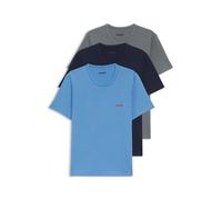 HUGO Dreier-Pack T-Shirts aus Baumwoll-Jersey - Style T-SHIRT RN TRIPLET P, 50532811 Blau / Grau M